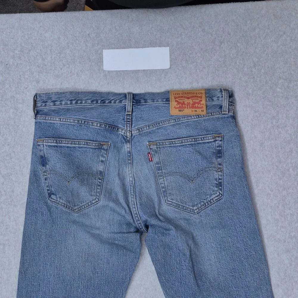 Levi's 501 Men Jeans‎ 31X32 Blue Denim Original Fit Straight Leg